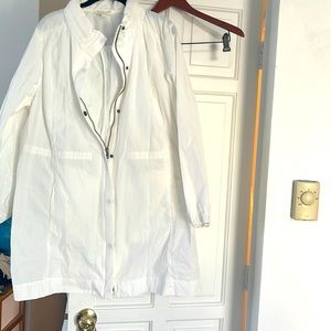 Eileen Fisher white windbreaker